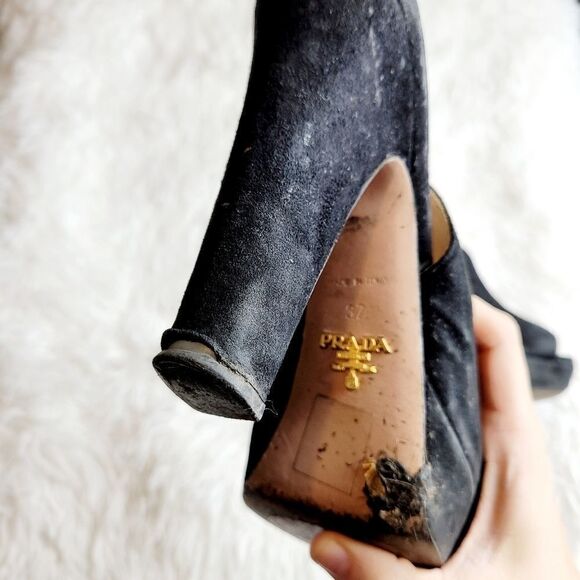 Prada Open Toe Heels - Picture 2 of 5